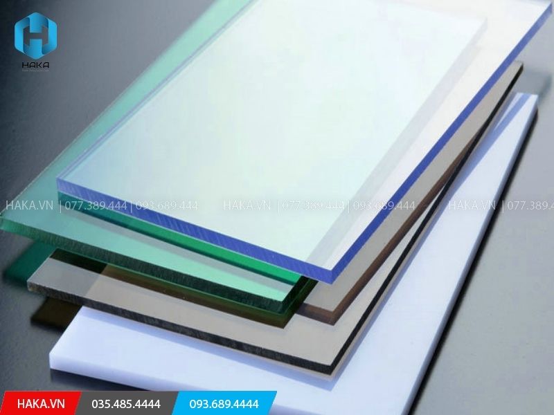 các loại tấm nhựa polycarbonate đặc ruột