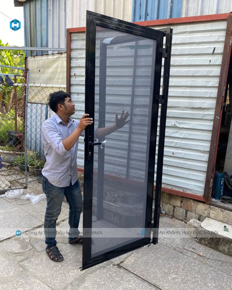 Cửa Lưới Chống Muỗi Mở Quay Inox Thông Minh - Hiện Đại - Ảnh 3
