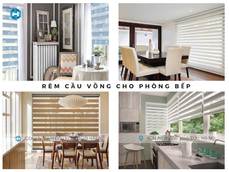 màu sắc mẫu mã của rèm cầu vồng