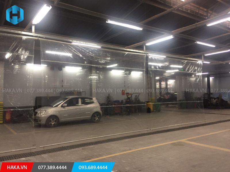 rèm cuốn nhựa pvc trong suốt
