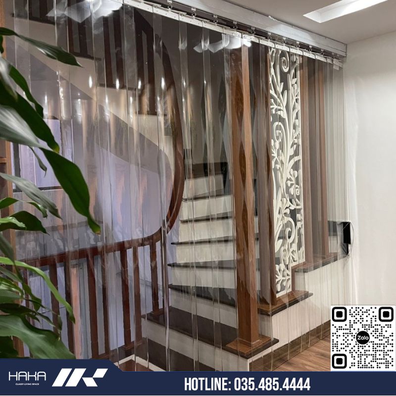 Rèm nhựa PVC ngăn lạnh kéo xếp gọn
