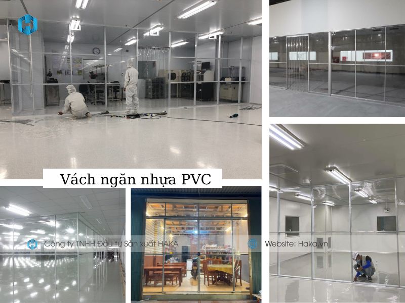 Tấm nhựa PVC ứng dụng làm vách ngăn nhà xưởng
