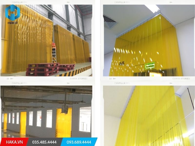 rèm nhựa PVC ngăn côn trùng trong nhà kho nhà xưởng