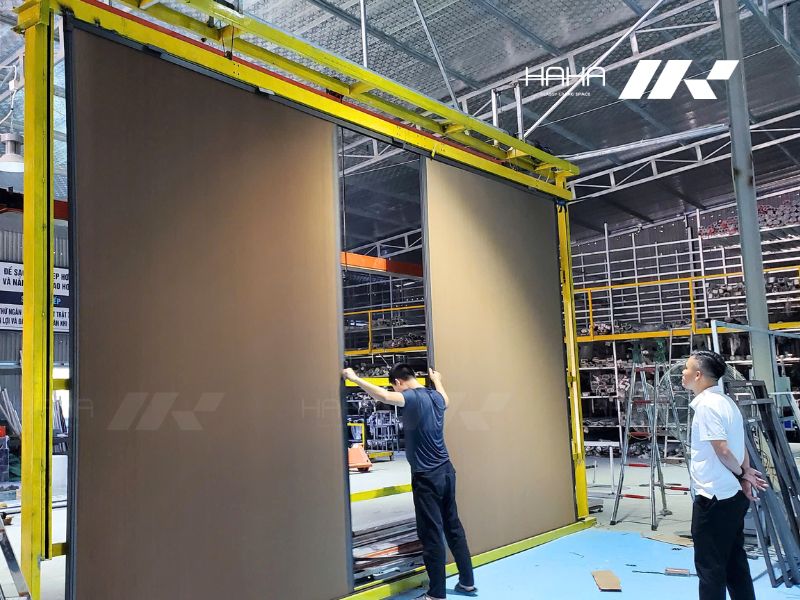 đặt vách ngăn tổ ong hà nội trực tiếp tại nhà máy HAKA