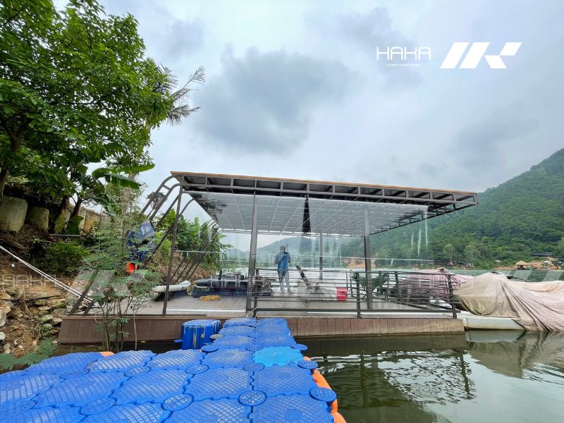 rèm cuốn nhựa PVC trong suốt ngoài trời linh động, tiện lợi
