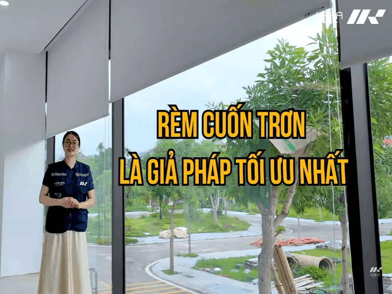 Giải pháp lắp rèm cuốn trơn văn phòng tại Vietcombank