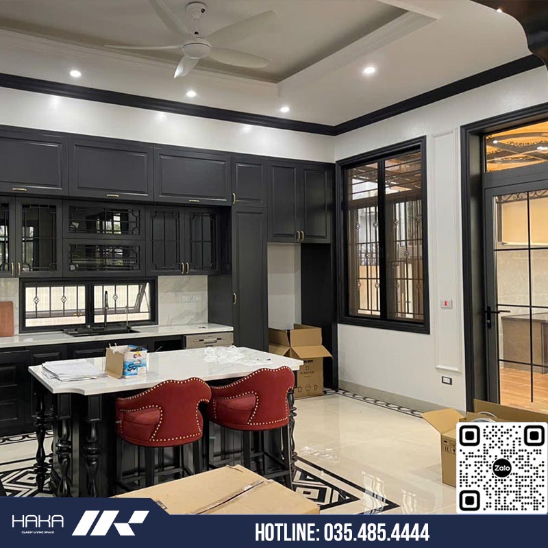 Hình ảnh thực tế cửa lưới chống muỗi lắp tại cửa sổ phòng bếp Hình ảnh thực tế cửa lưới chống muỗi lắp tại cửa sổ phòng bếp