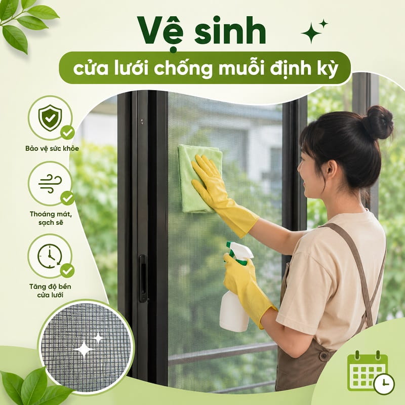 cach ve sinh cua luoi chong muoi