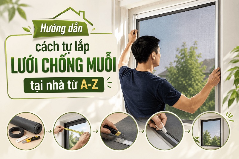 huong dan cach tu lap luoi chong muoi tai nha tu a z