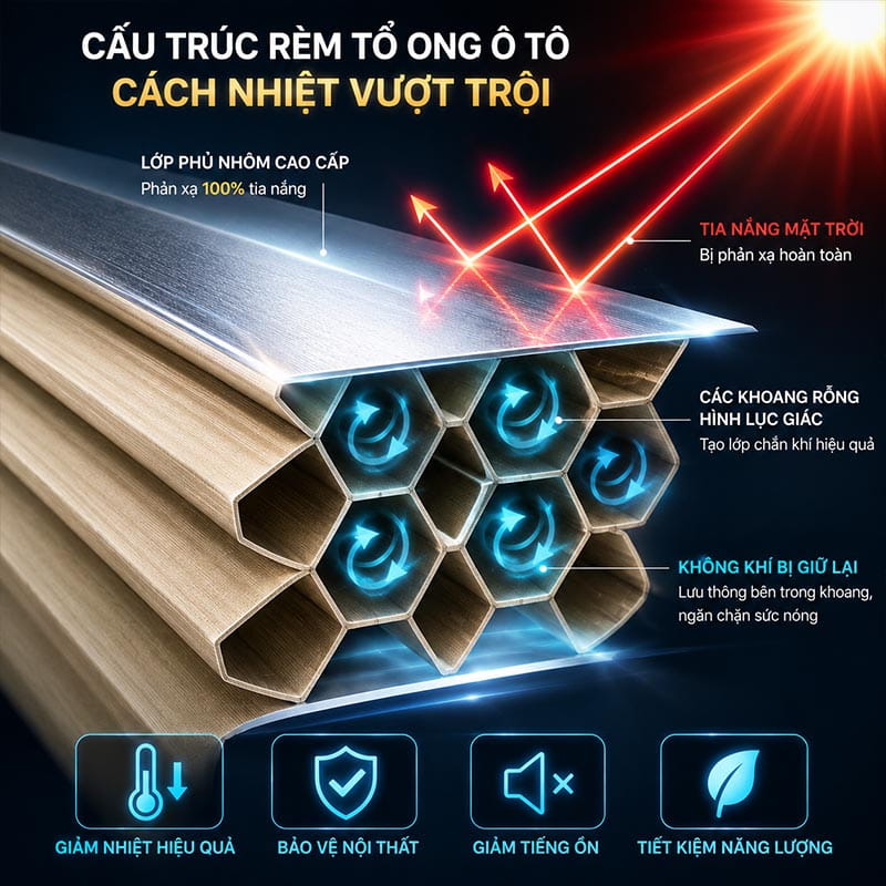 Cấu trúc dạng tổ ong vượt trội giúp ngăn nhiệu hiệu quả