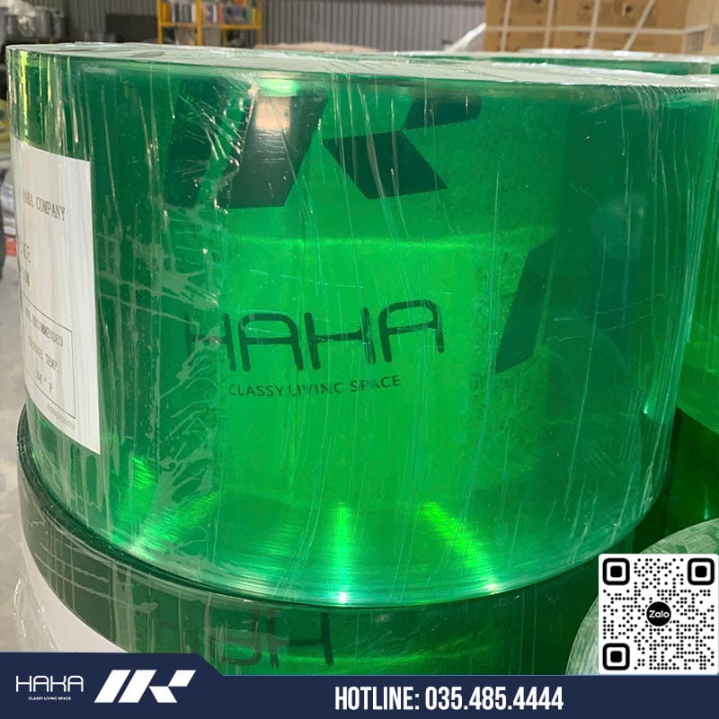 Alternative view of Cuộn màng nhựa PVC xanh ngọc